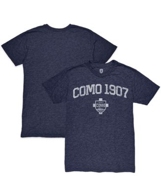 Men's Heather Navy Como 1907 Wordmark Twisted Tri-Blend Slub T-Shirt