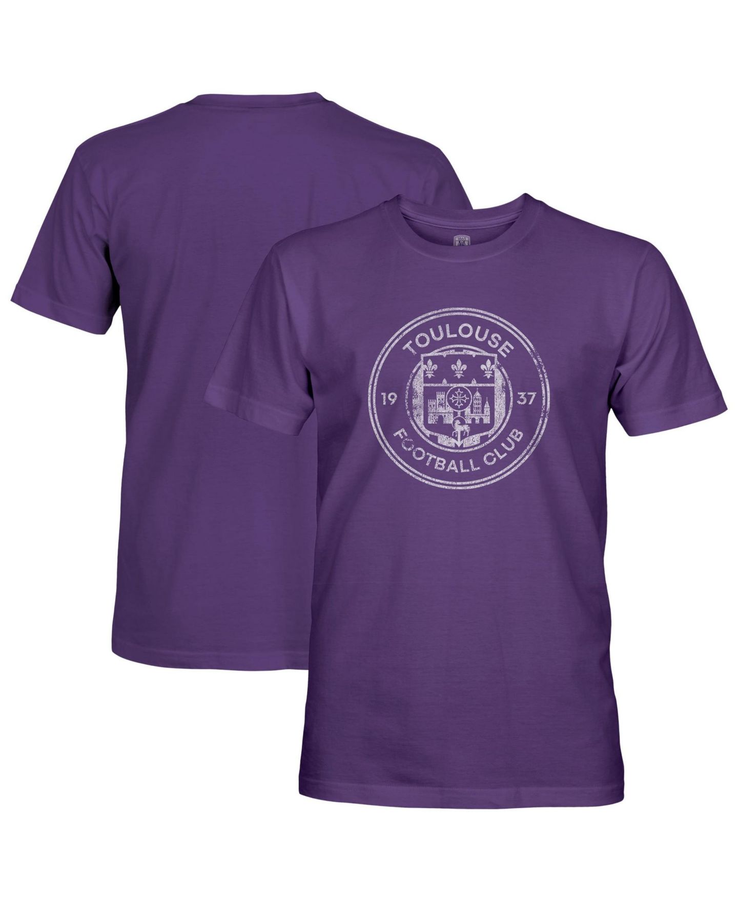 Мужская футболка 1863FC Purple Toulouse Badge Short-Sleeve — фото 1