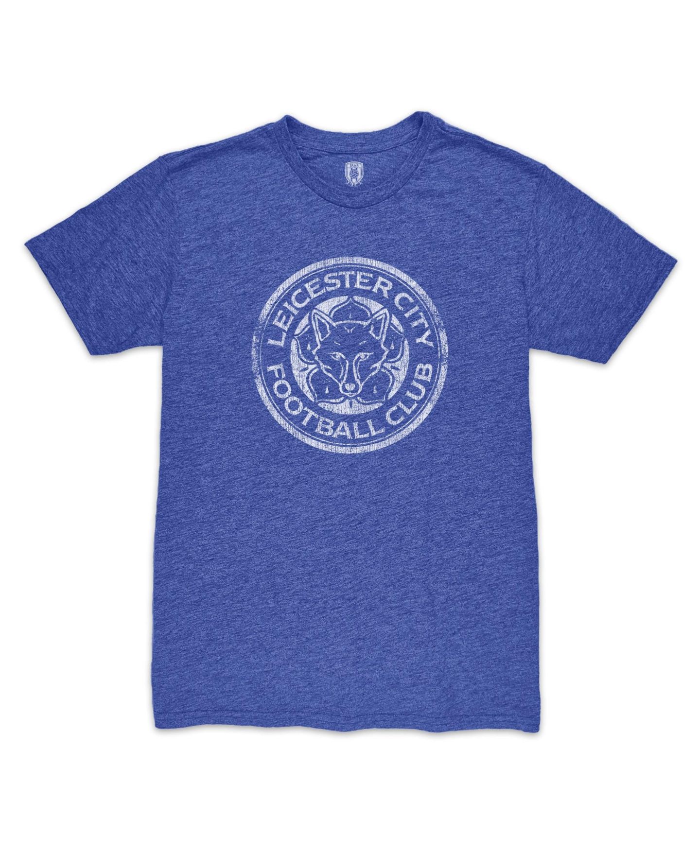Мужская футболка 1863FC Jamie Vardy Blue Leicester City Player Vintage Twisted Slub Tri-Blend — фото 2