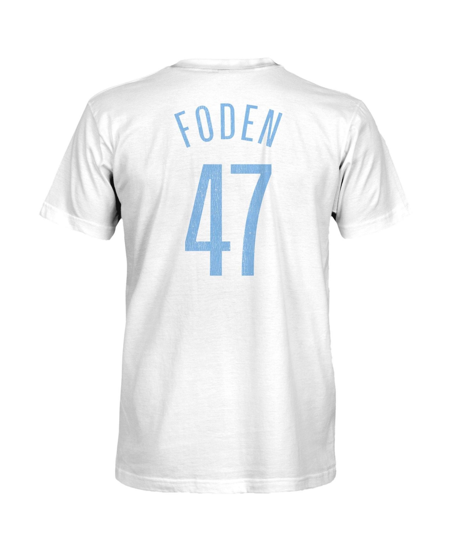 Мужская футболка 1863FC Phil Foden White Manchester City Player — фото 3