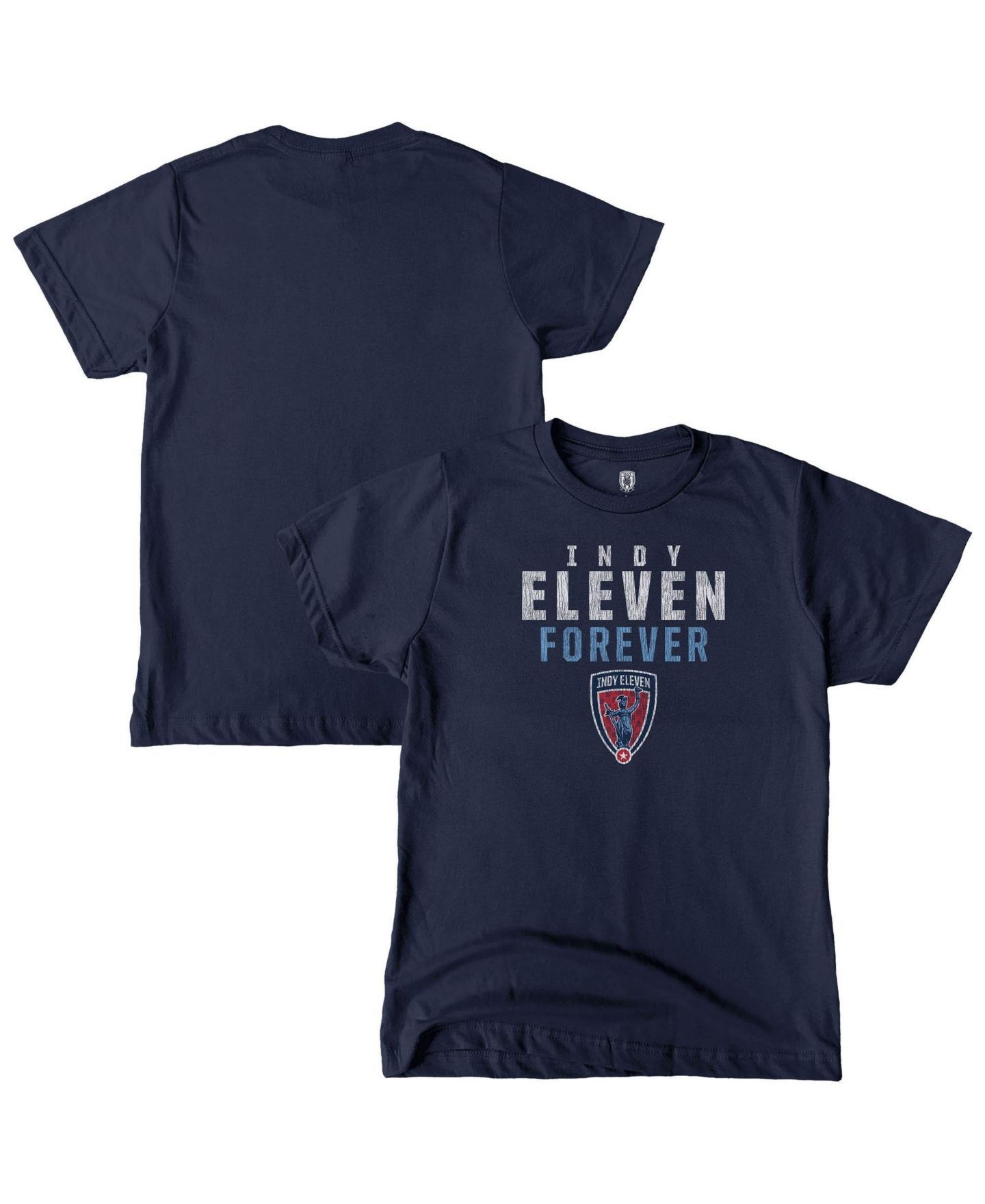 Детская футболка 1863FC Navy Indy Eleven Tapered Text — фото 1