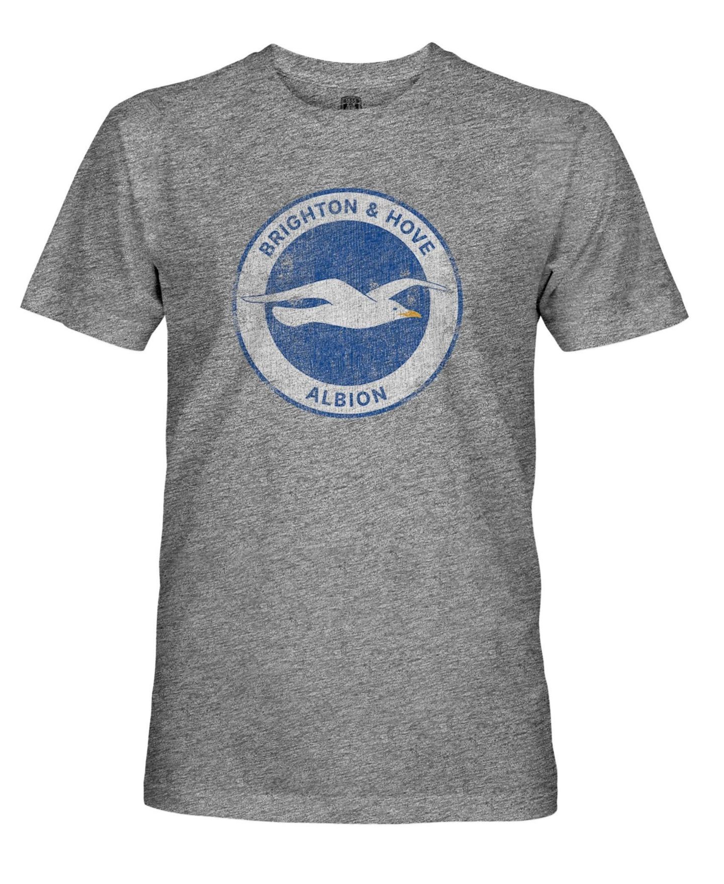 Мужская футболка 1863FC Heather Gray Brighton and Hove Albion Color Badge Vintage Tri-Blend — фото 2