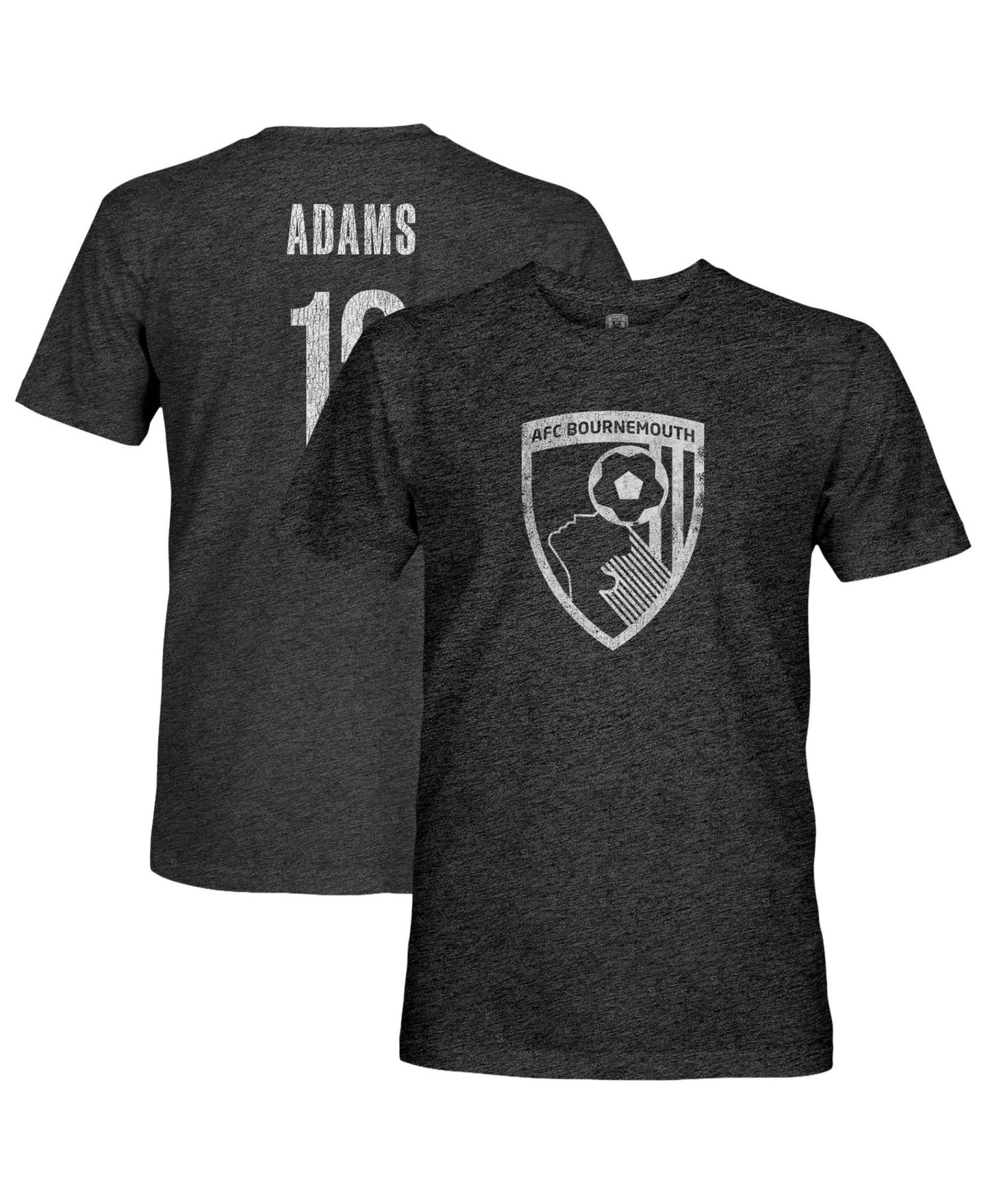 Мужская футболка 1863FC Tyler Adams Black AFC Bournemouth Vintage Player Tri-Blend — фото 1