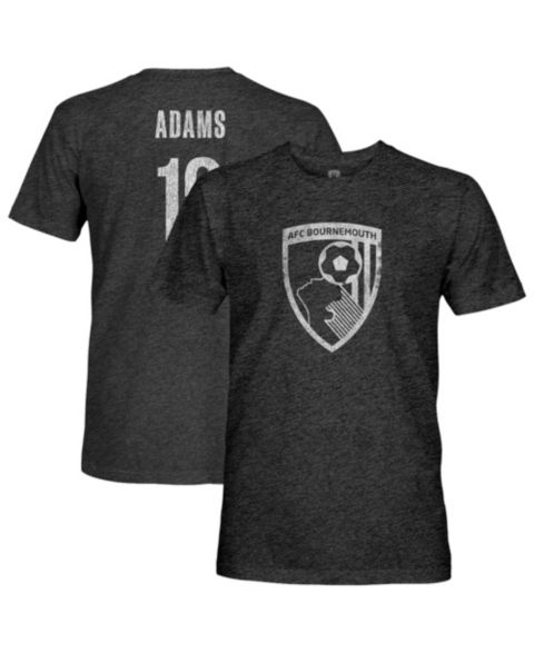 Мужская футболка 1863FC Tyler Adams Black AFC Bournemouth Vintage Player Tri-Blend