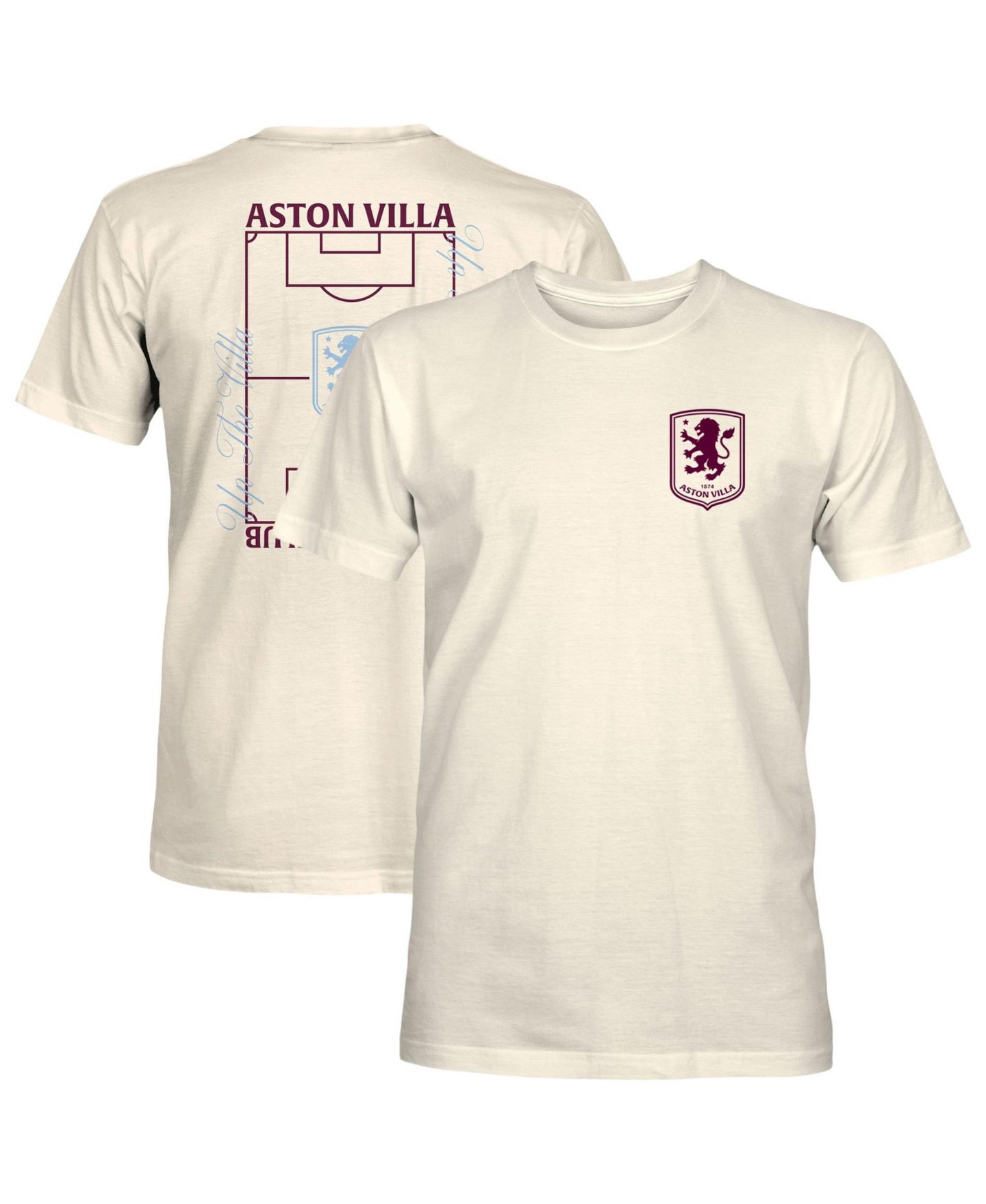 Мужская футболка 1863FC Cream Aston Villa Own the Pitch Heavyweight — фото 1