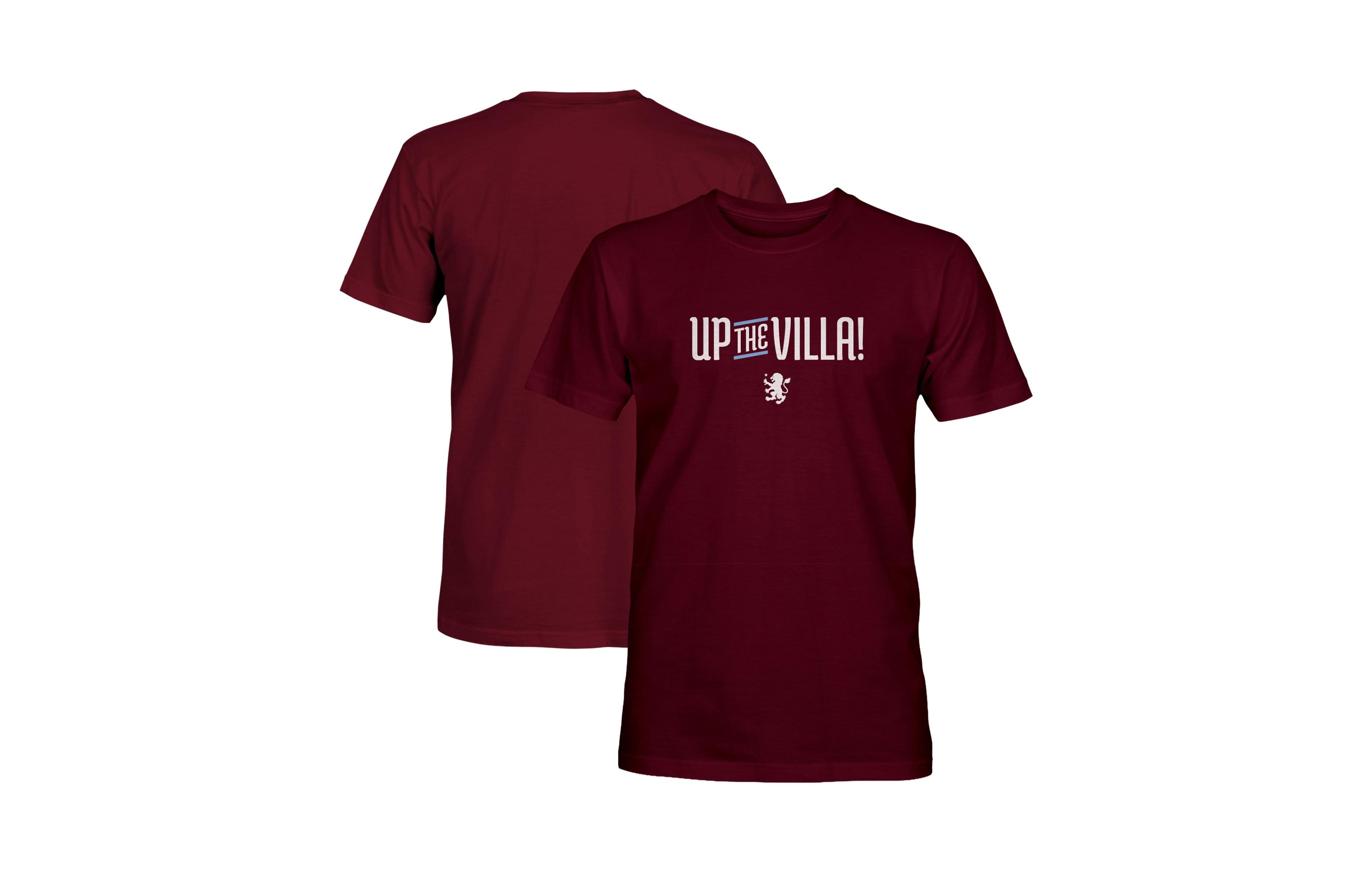 1863FC Men's Maroon Aston Villa Up the Villa T-Shirt