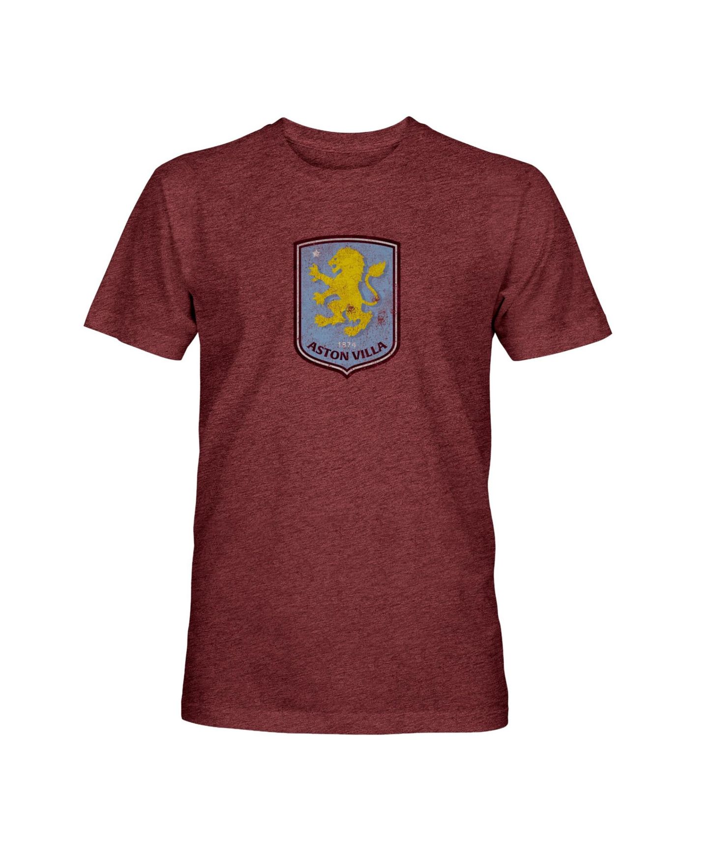 Мужская футболка 1863FC Maroon Aston Villa Color Badge Tri-Blend — фото 2
