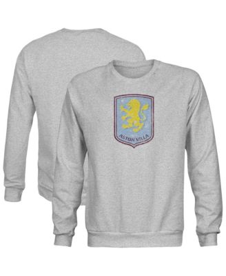 Men's Gray Aston Villa Color Badge Sweatshirt