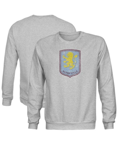 Мужская толстовка 1863FC Gray Aston Villa Color Badge