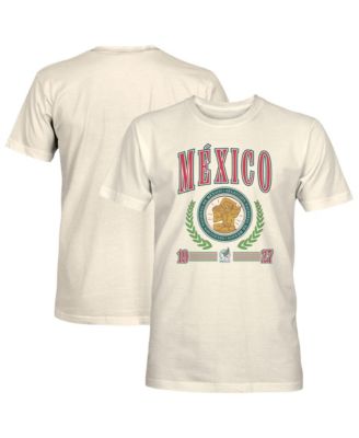 Men's Cream Mexico National Team Retro Stripes T-Shirt