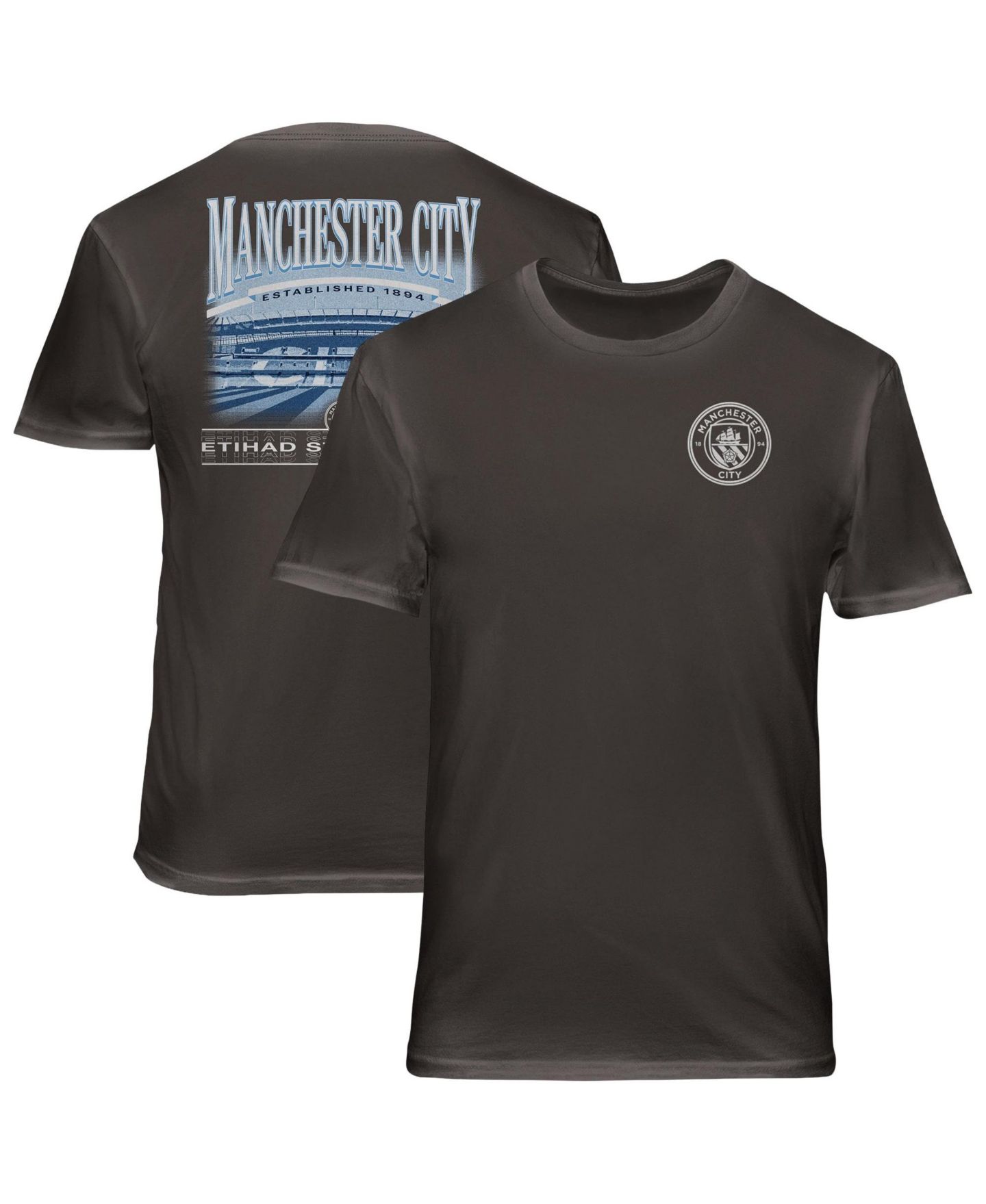 Мужская футболка 1863FC Gray Manchester City Wordmark Cotton — фото 1
