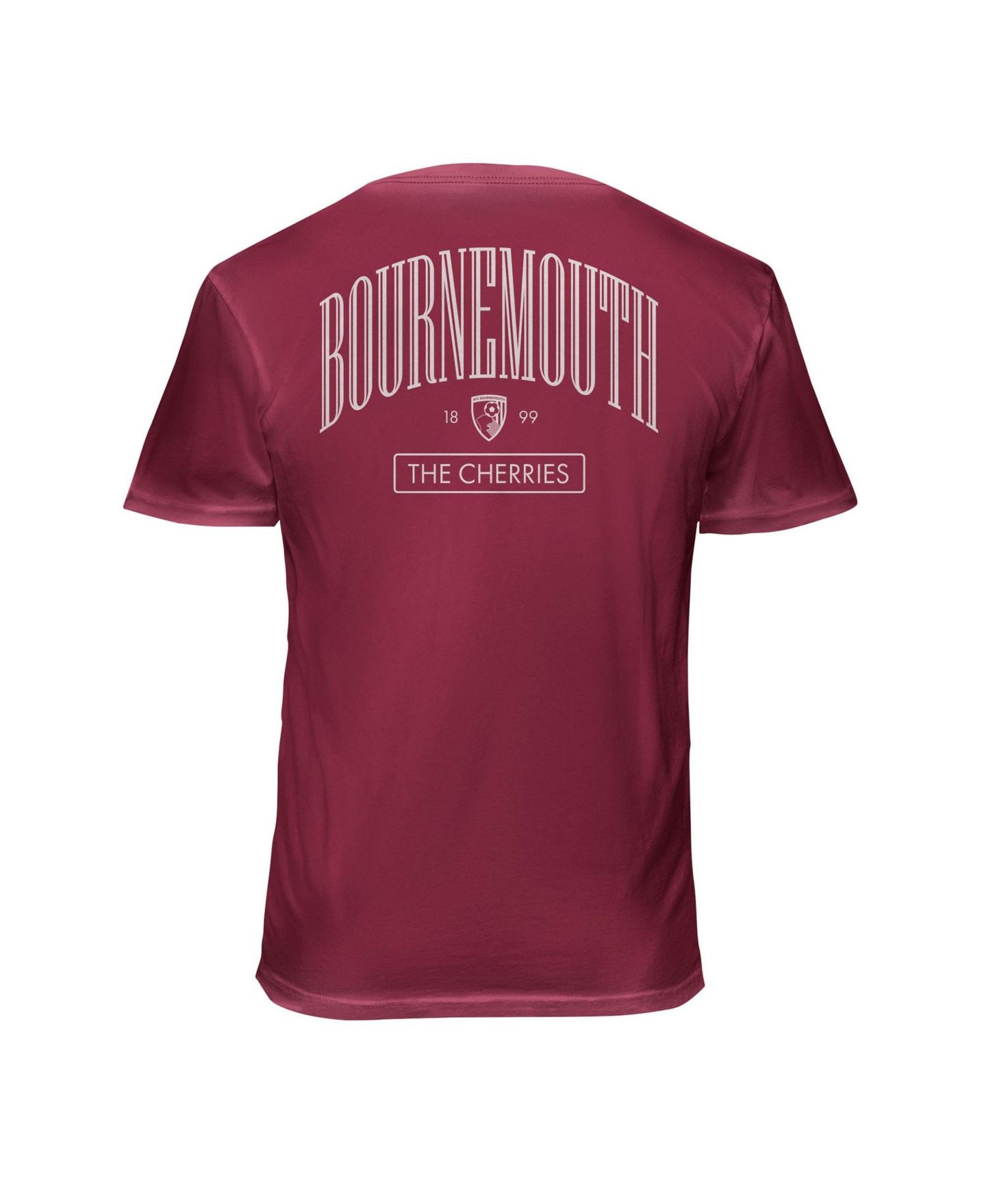 Мужская футболка 1863FC Red AFC Bournemouth Back Wordmark Soft Wash — фото 3