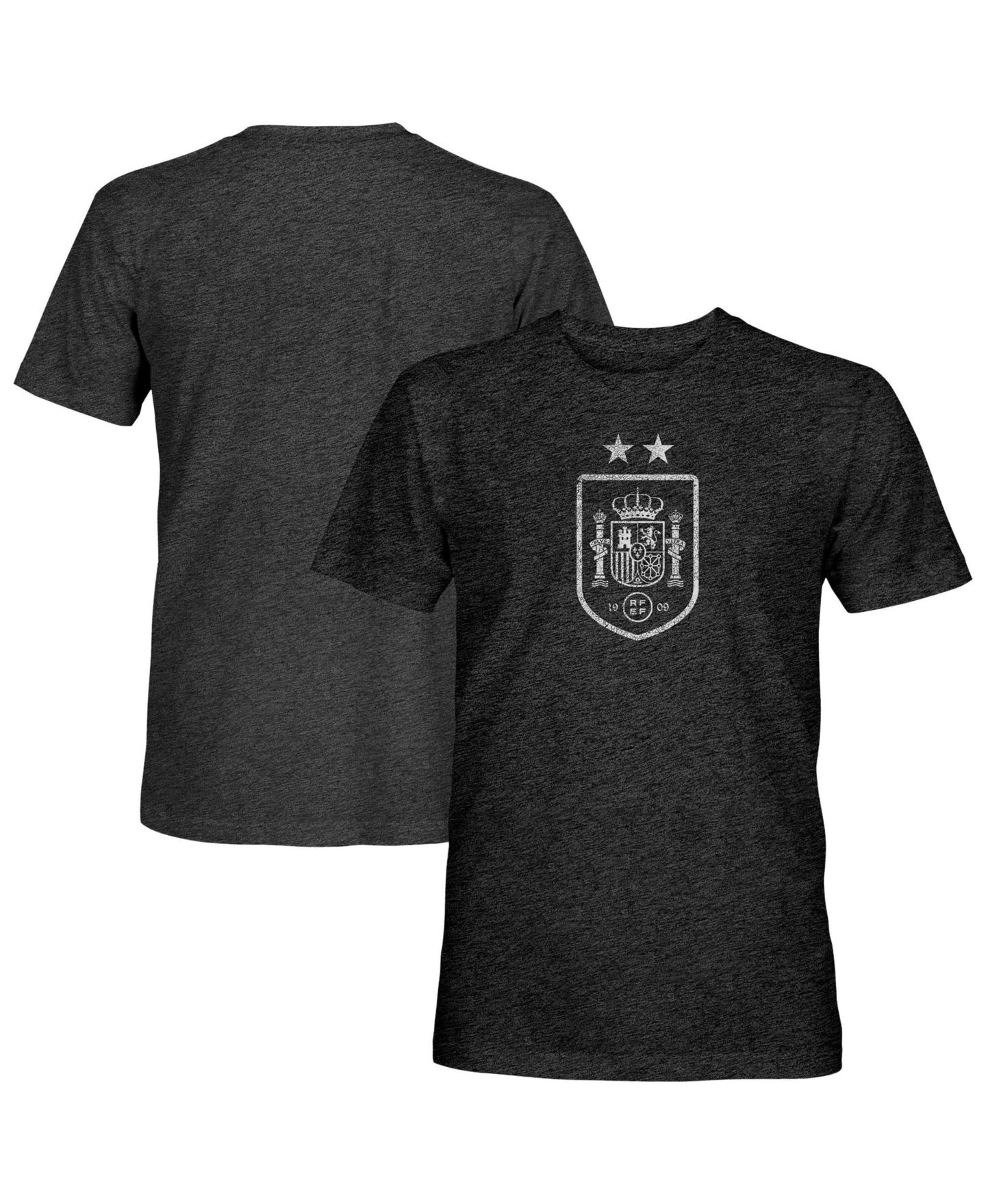 Мужская футболка 1863FC Black Spain National Team Mono Badge Vintage Tri-Blend — фото 1