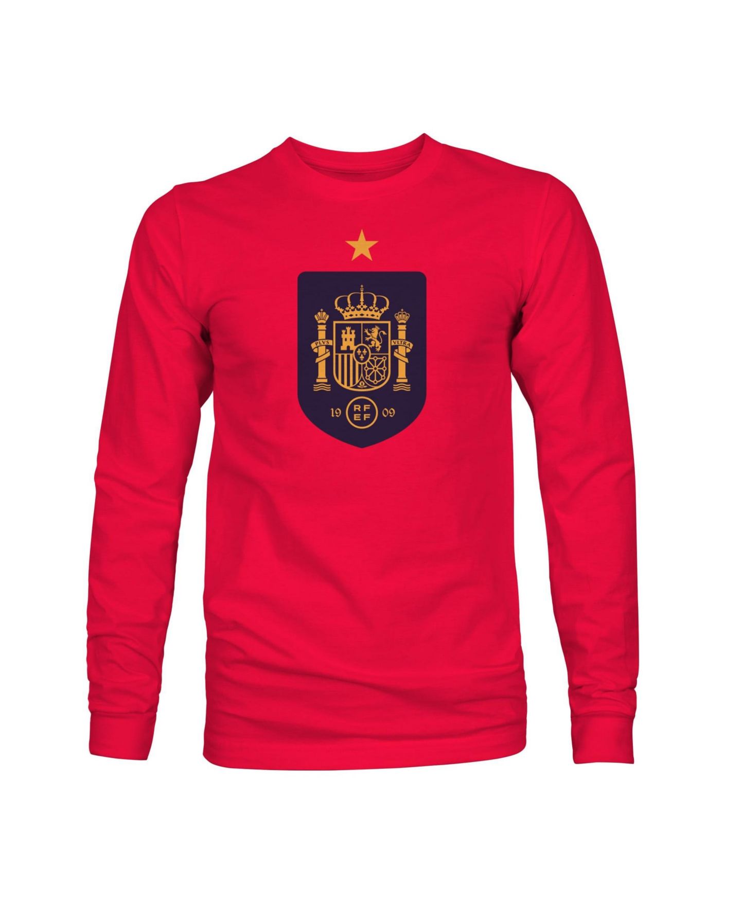 Мужская футболка 1863FC Red Spain National Team Color Badge Long-Sleeve — фото 2