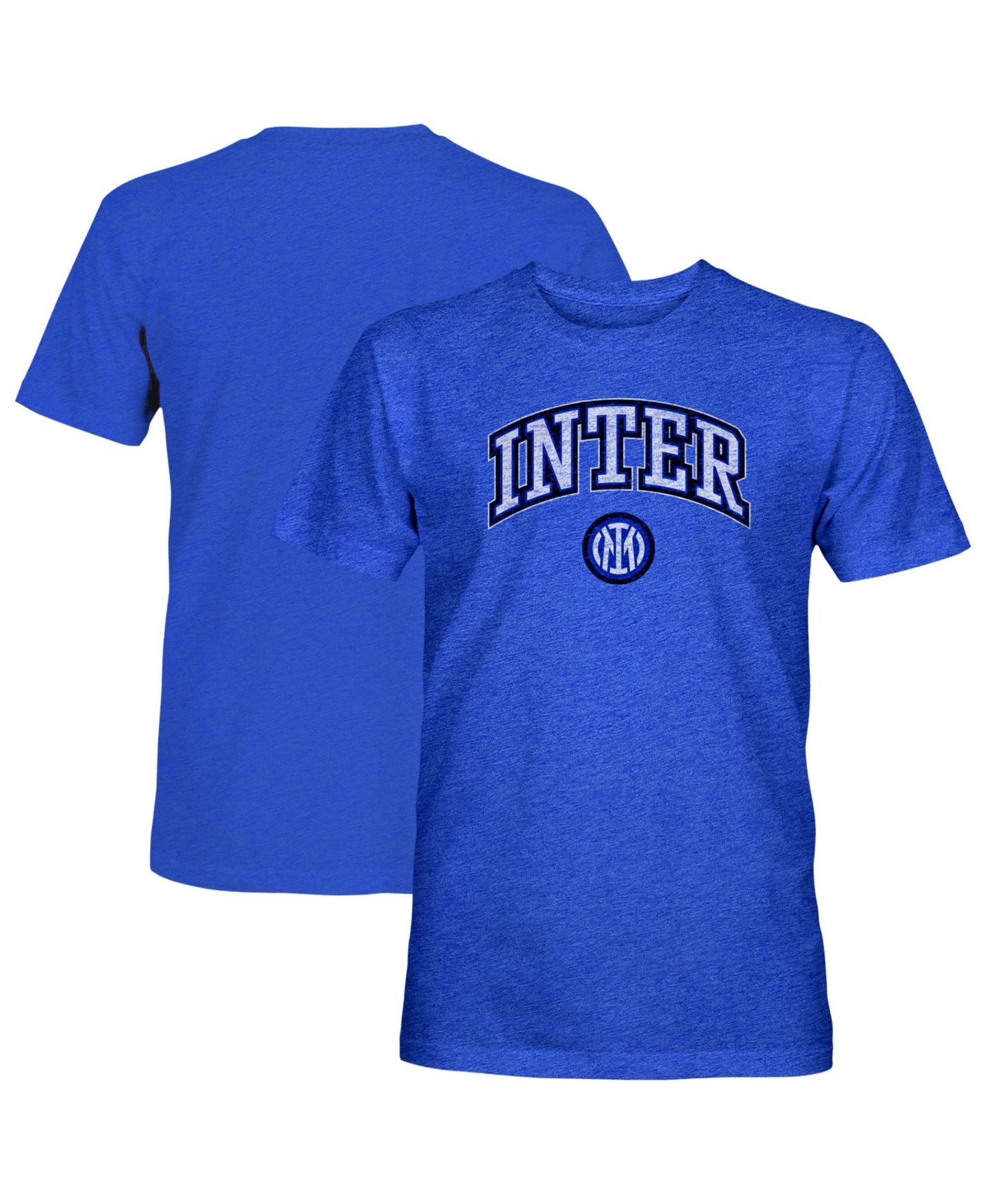 Мужская футболка 1863FC Blue Inter Milan Athletic Wordmark Vintage Tri-Blend — фото 1