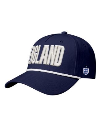 Men's Navy England National Team Monogram Relief Adjustable Hat
