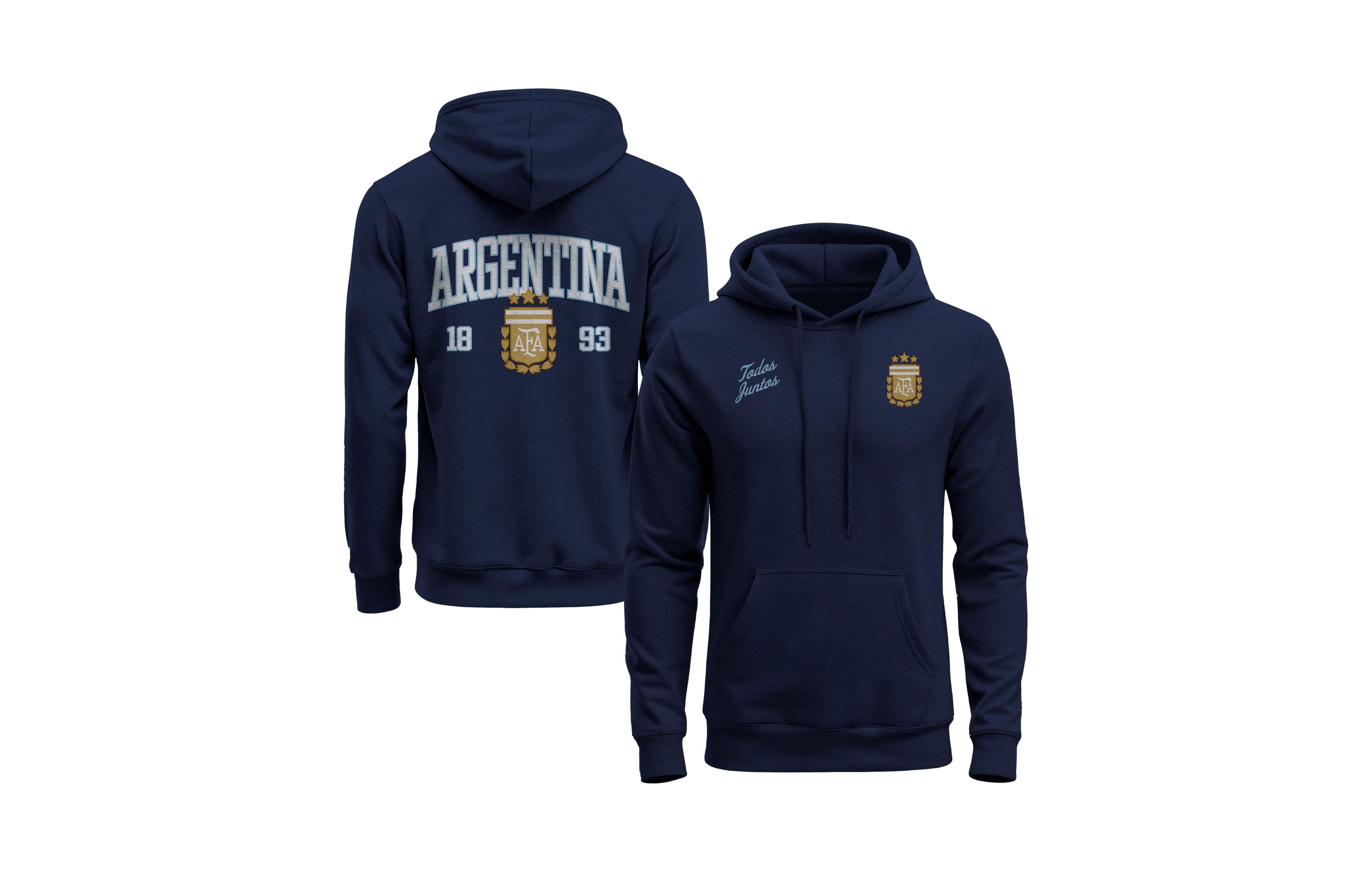1863FC Men's Navy Argentina National Team Athletic Wordmark Hoodie