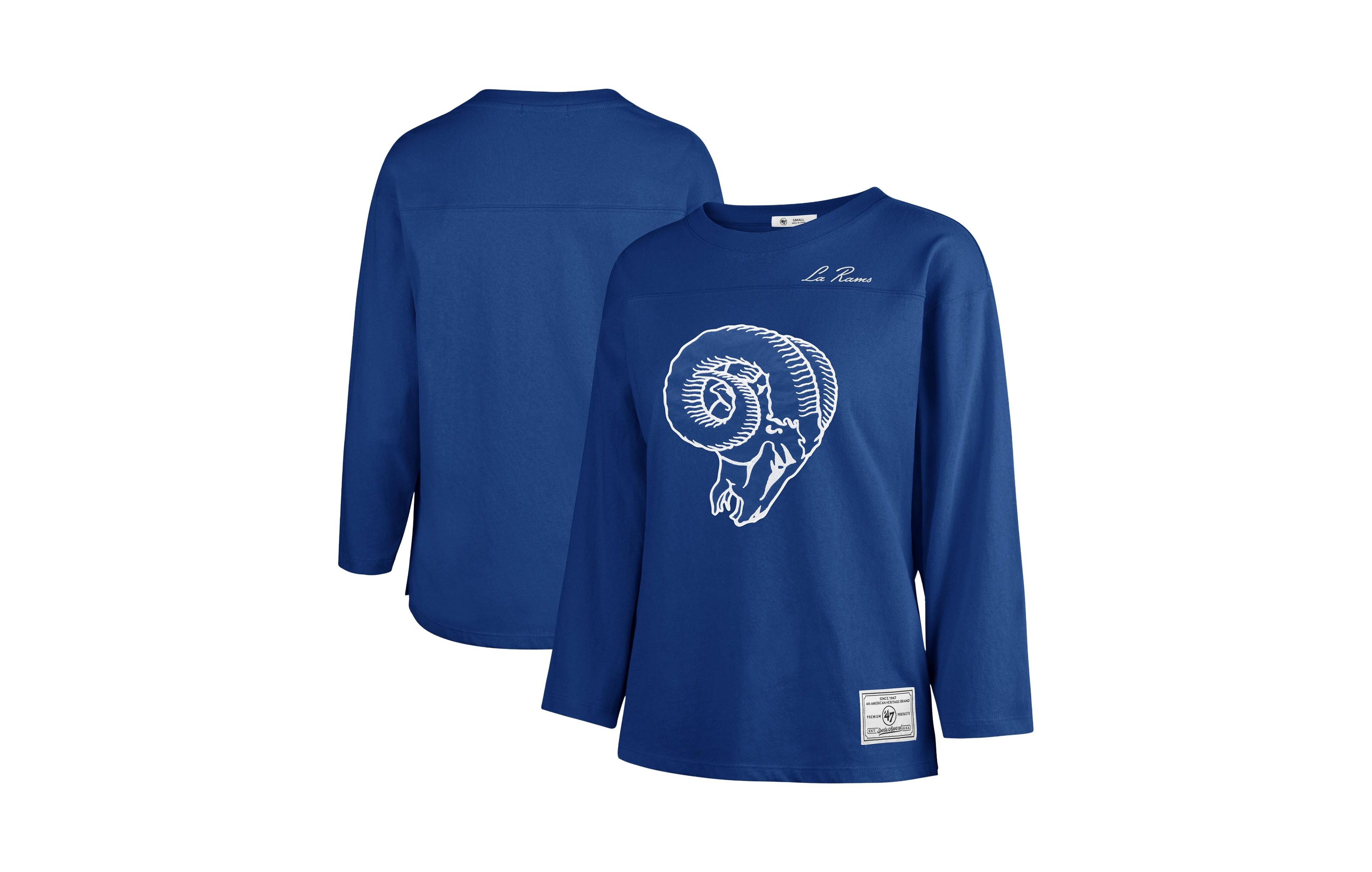 '47 Brand Women's Royal Los Angeles Rams Game Nod Timeless Long-Sleeve T-Shirt