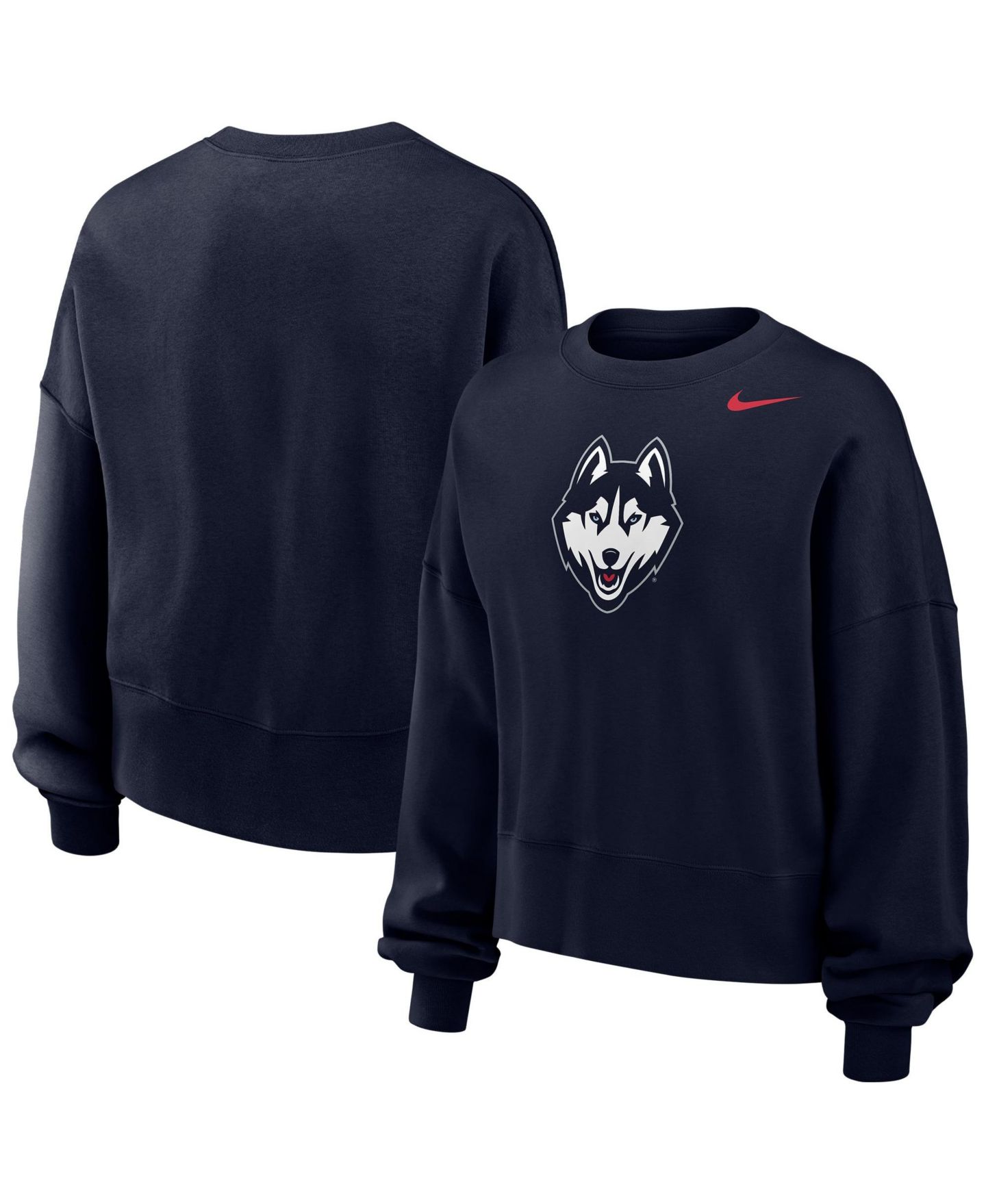 Женская толстовка Nike Navy UConn Huskies Phoenix Fleece Pullover — фото 1