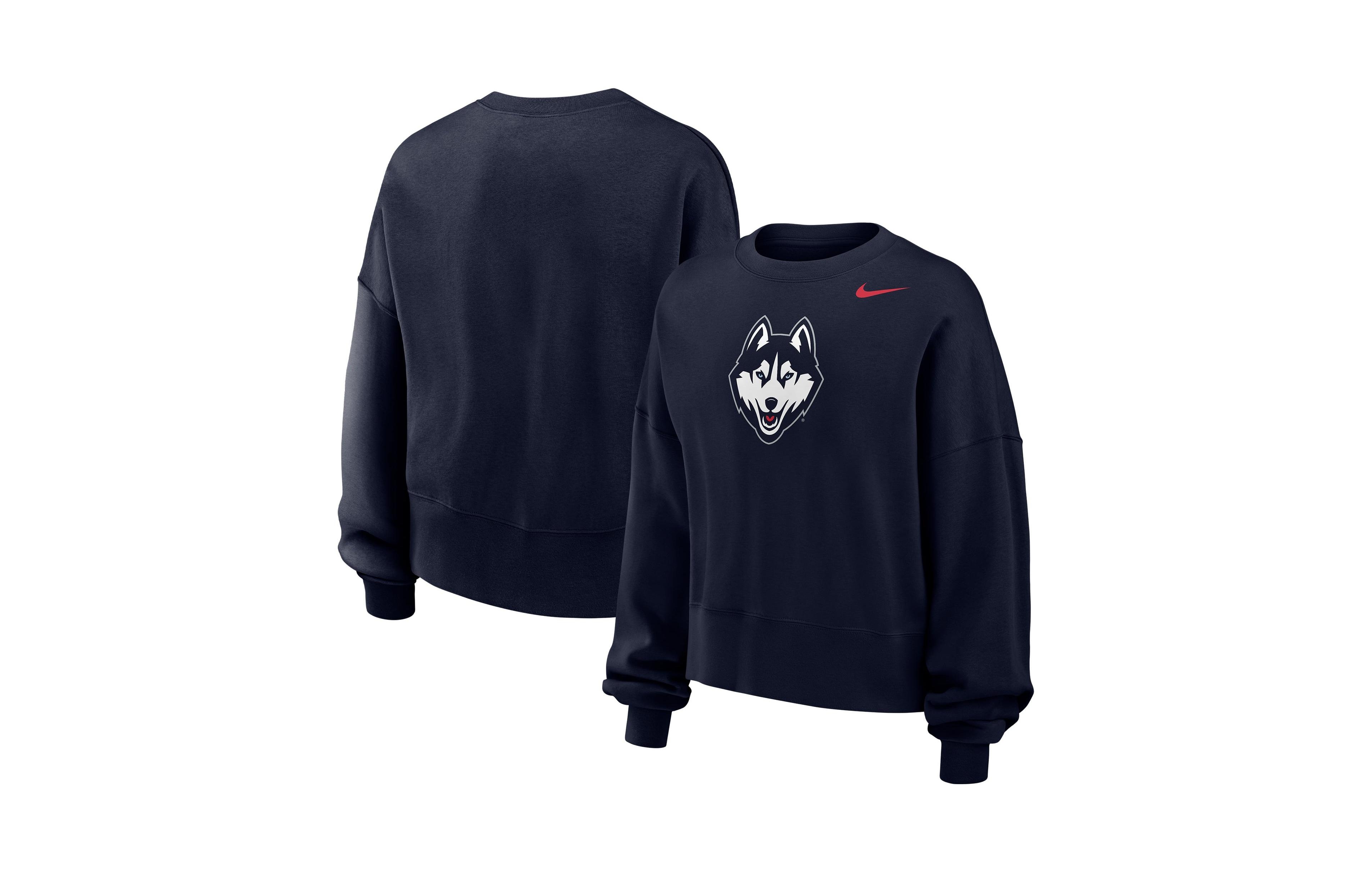 Nike Women's Navy UConn Huskies Phoenix Fleece Pullover Sweatshirt