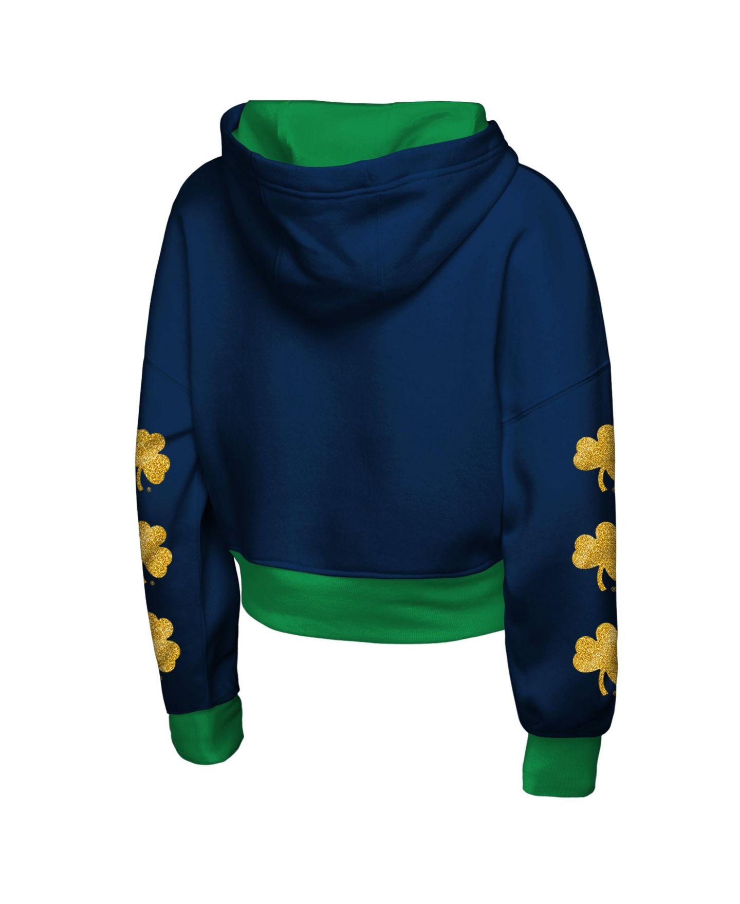 Худи Outerstuff Navy Notre Dame Fighting Irish Fair Catch Poly Fleece для девочек — фото 3