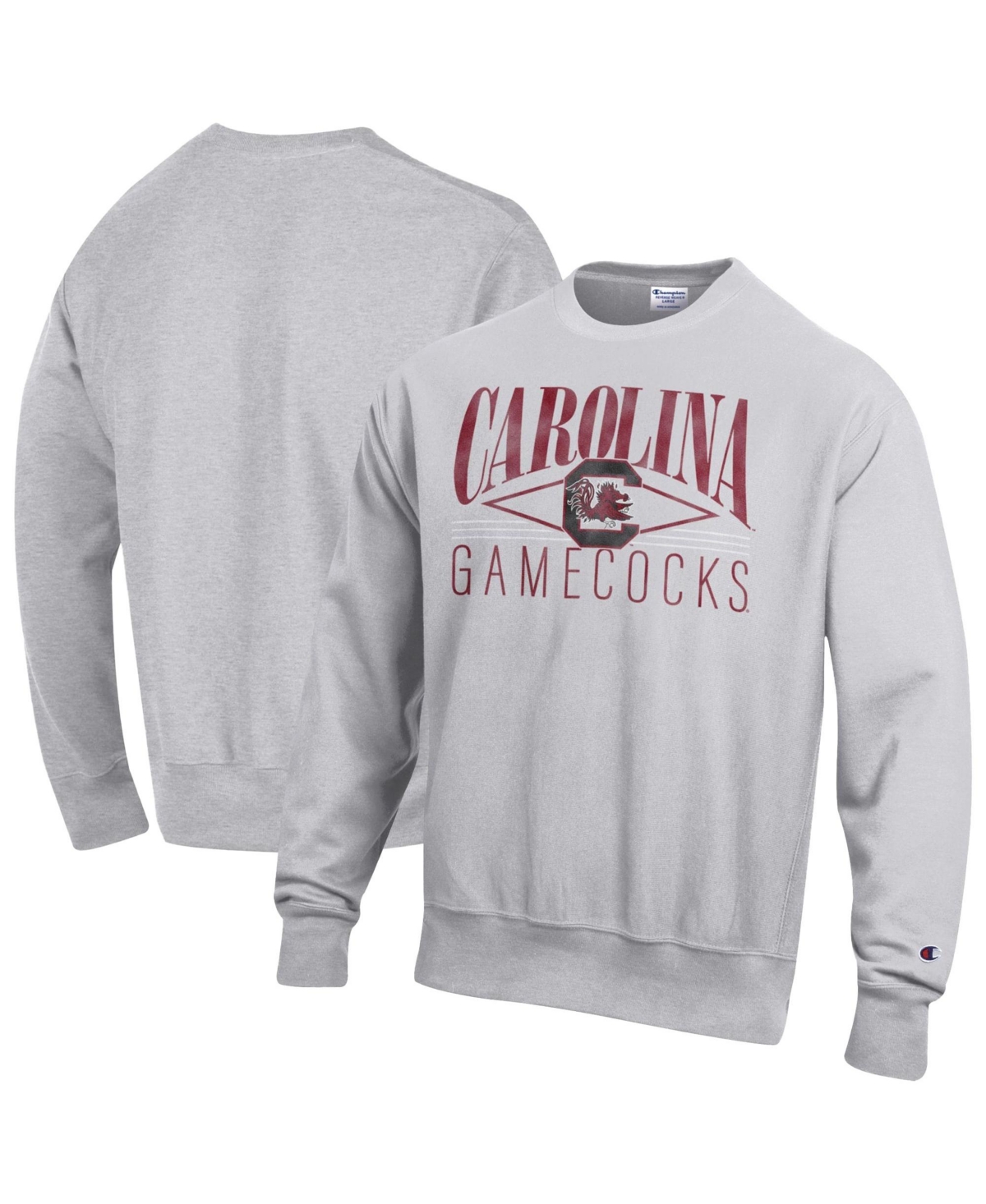 Champion Men's Gray South Carolina Gamecocks Reverse Weave Fleece Sweatshirt - Gray