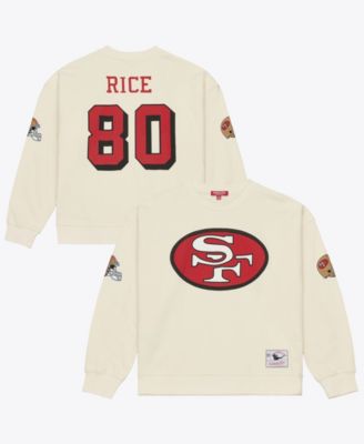 Women's Jerry Rice Cream San Francisco 49ers Name & Number Sweatshirt