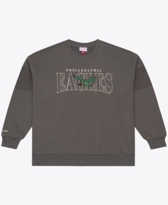 Men's Gray Philadelphia Eagles Oversized Heritage Hues Fleece Sweatshirt