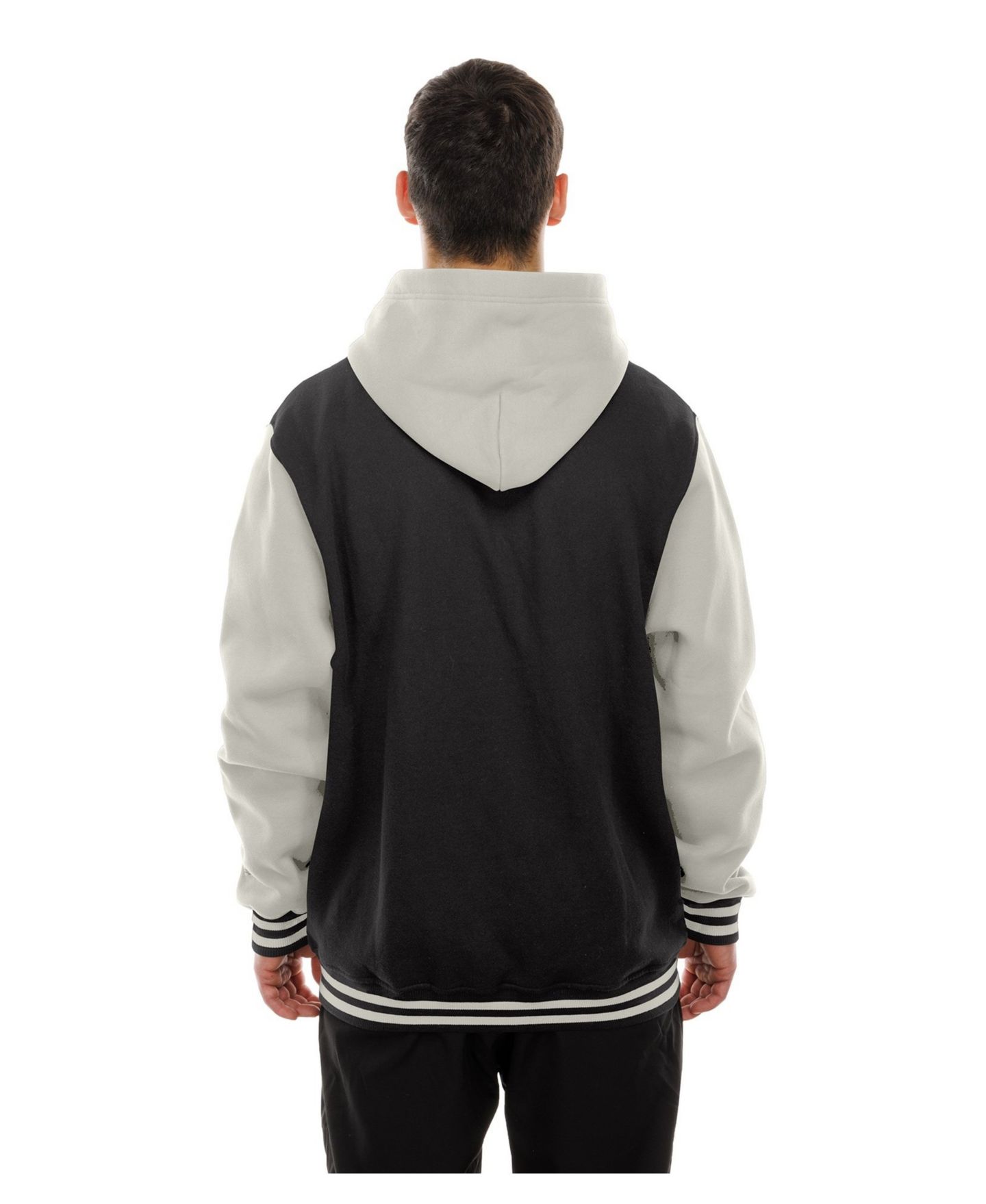 Мужская куртка New Era Black/Gray Pittsburgh Steelers Full-Snap Fleece Hooded — фото 2