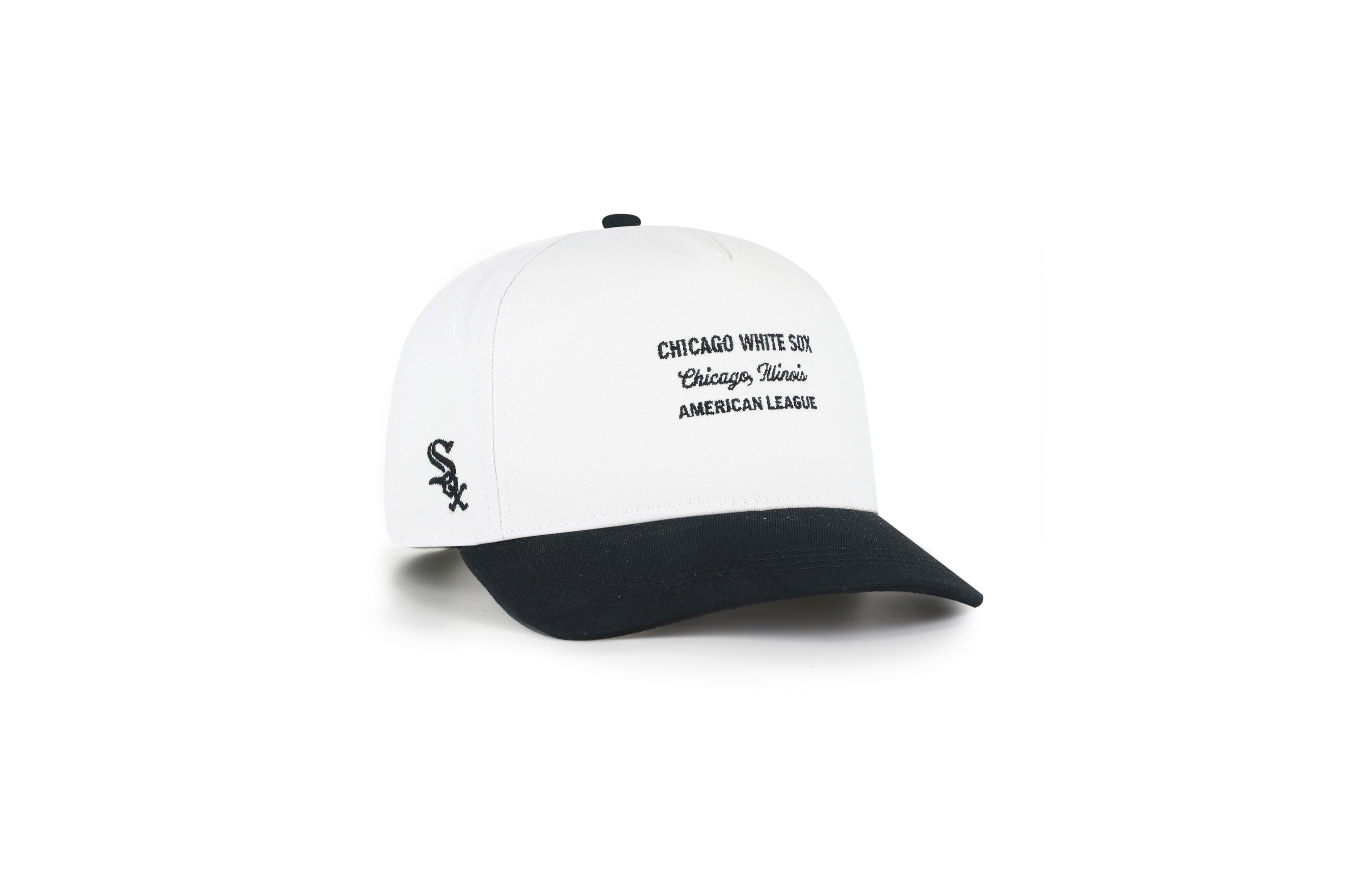 '47 Brand Men's White/Black Chicago White Sox Contemporary Two-Tone Hitch Adjustable Hat