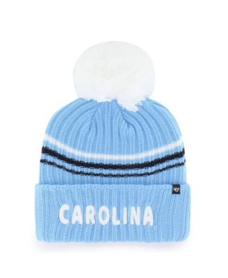 Women's Carolina Blue North Carolina Tar Heels Seasonal Fuzzy Script Big Pom Knit Hat