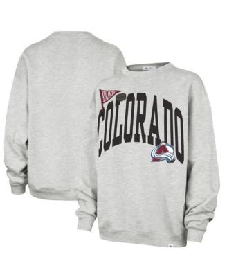 Women's Heather Gray Colorado Avalanche Arched Icon Oversized Sweatshirt