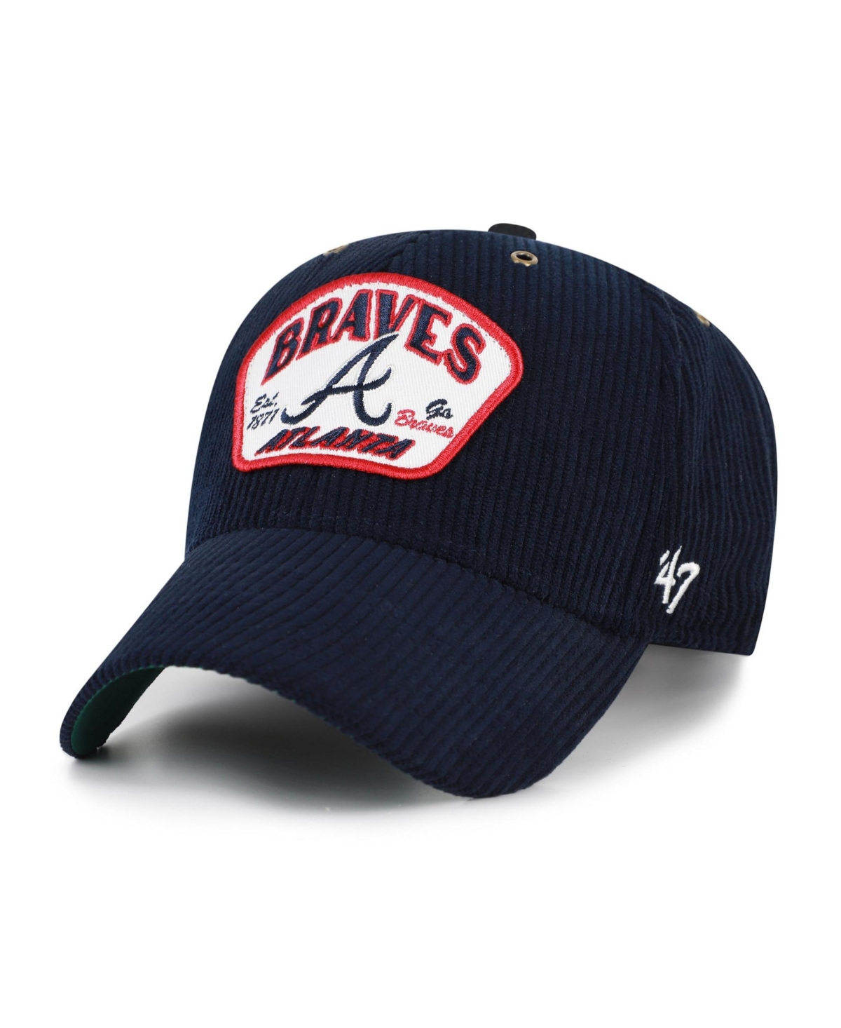 '47 Brand Men's and Women's Navy Atlanta Braves Accordia Corduroy Mvp Adjustable Hat - Navy