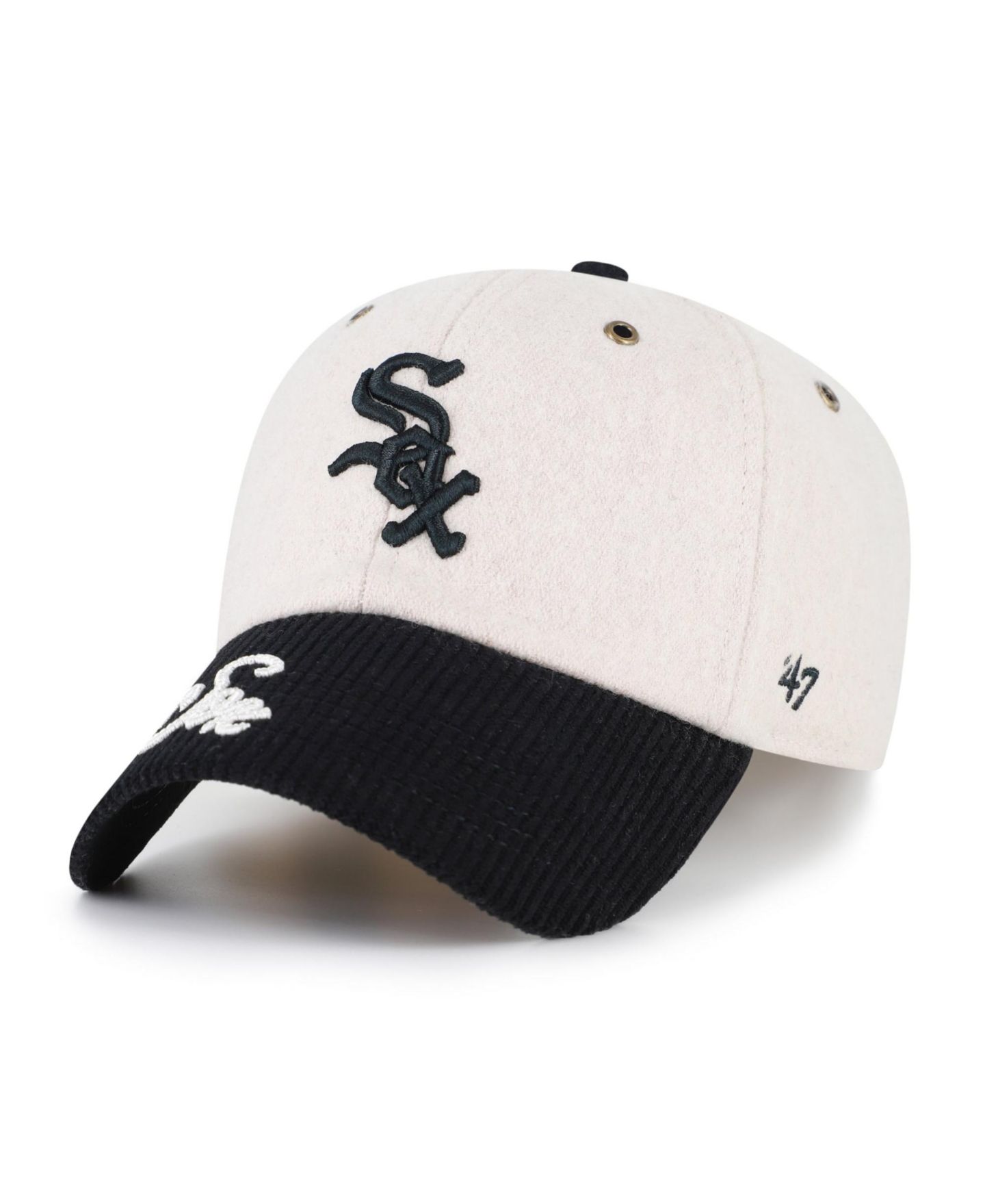 Женская кепка '47 Brand Natural Chicago White Sox Rope Script Clean Up Adjustable Hat — фото 2
