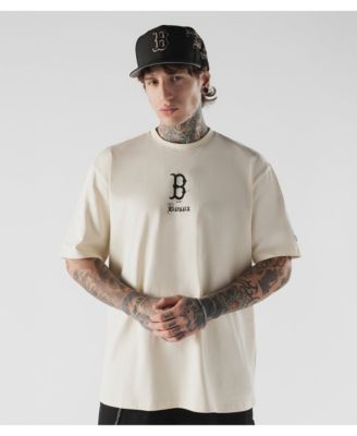Men's Cream Boston Red Sox Heritage Gothic Lettering T-Shirt