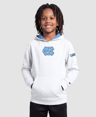 Big Boys' and Girls' White North Carolina Tar Heels Fleece Hoodie