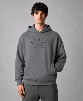 Men's Gray Philadelphia Eagles Luxe Zone Pullover Hoodie