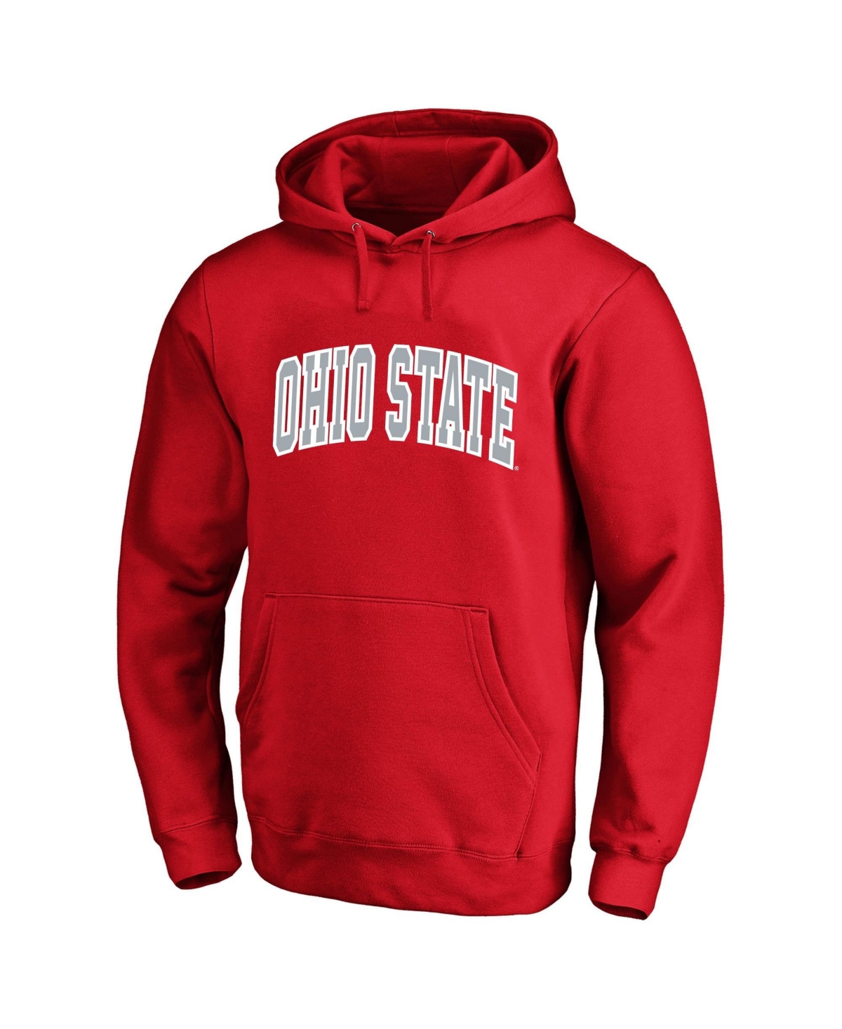 Champion Men's Scarlet Ohio State Buckeyes Arch Over Tackle Twill Hoodie - Scarlet