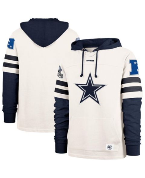 Мужское худи '47 Brand Cream Dallas Cowboys Cornerback Pullover
