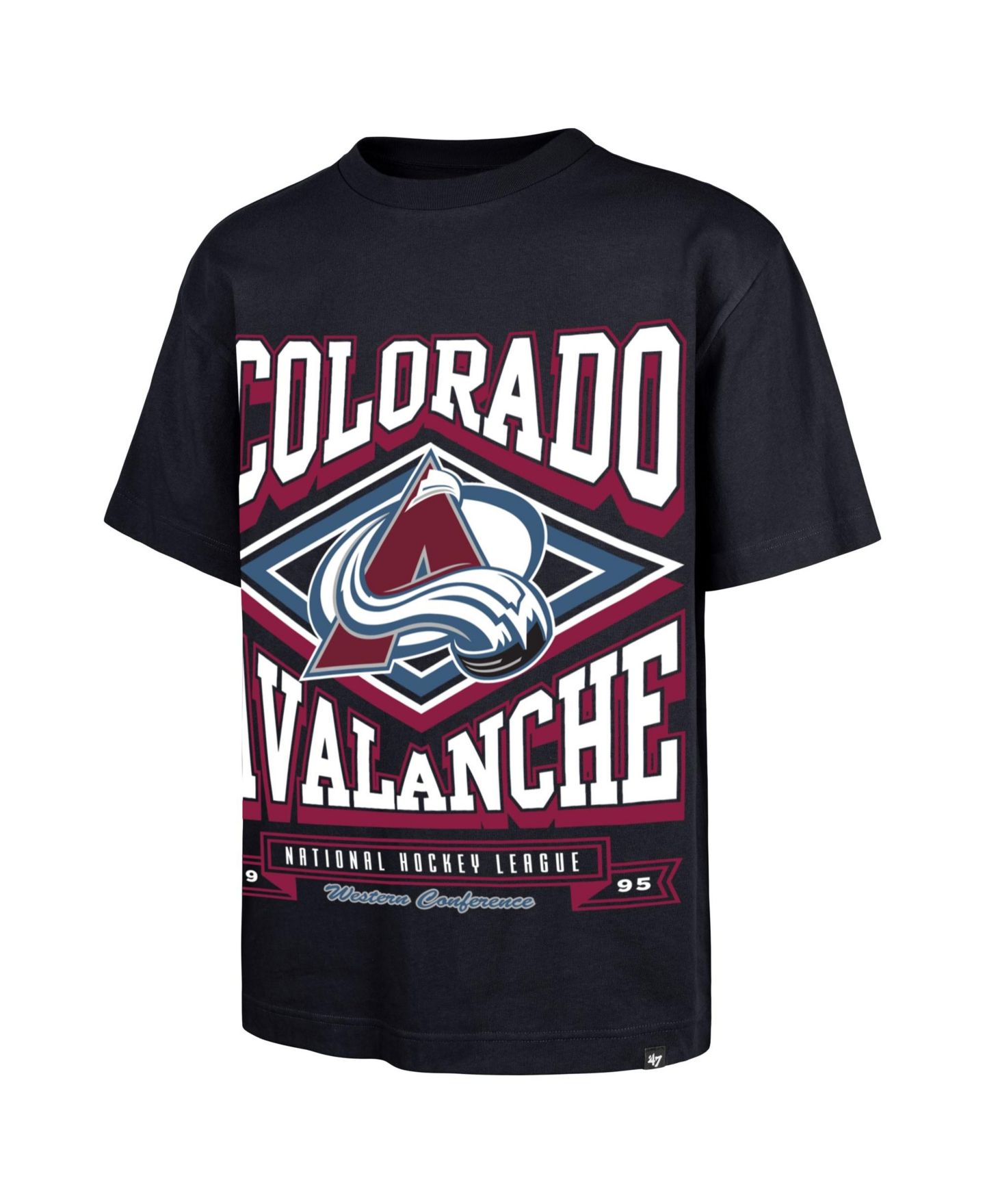 Мужская футболка '47 Brand Navy Colorado Avalanche Foundation Heater — фото 2