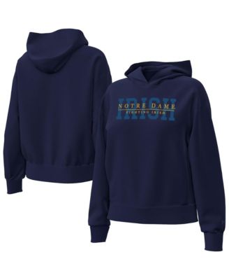 Women's Navy Notre Dame Fighting Irish Icon Fleece Hoodie