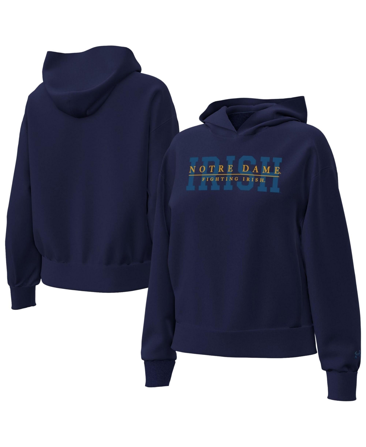 Under Armour Women's Navy Notre Dame Fighting Irish Icon Fleece Hoodie - Navy