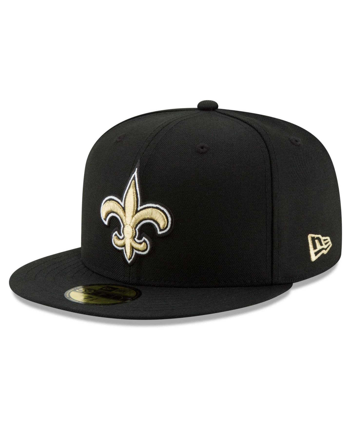 Мужская кепка New Era Black New Orleans Saints 60th Anniversary 59FIFTY Fitted Hat — фото 3