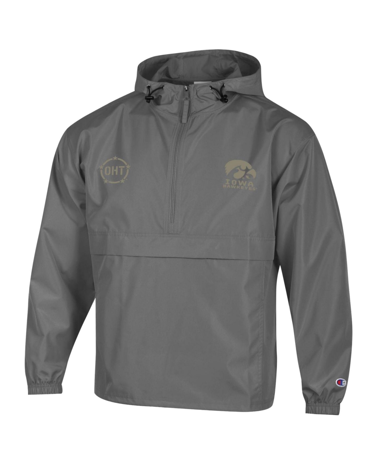 Мужская куртка Champion Graphite Iowa Hawkeyes OHT Flag Packable — фото 2