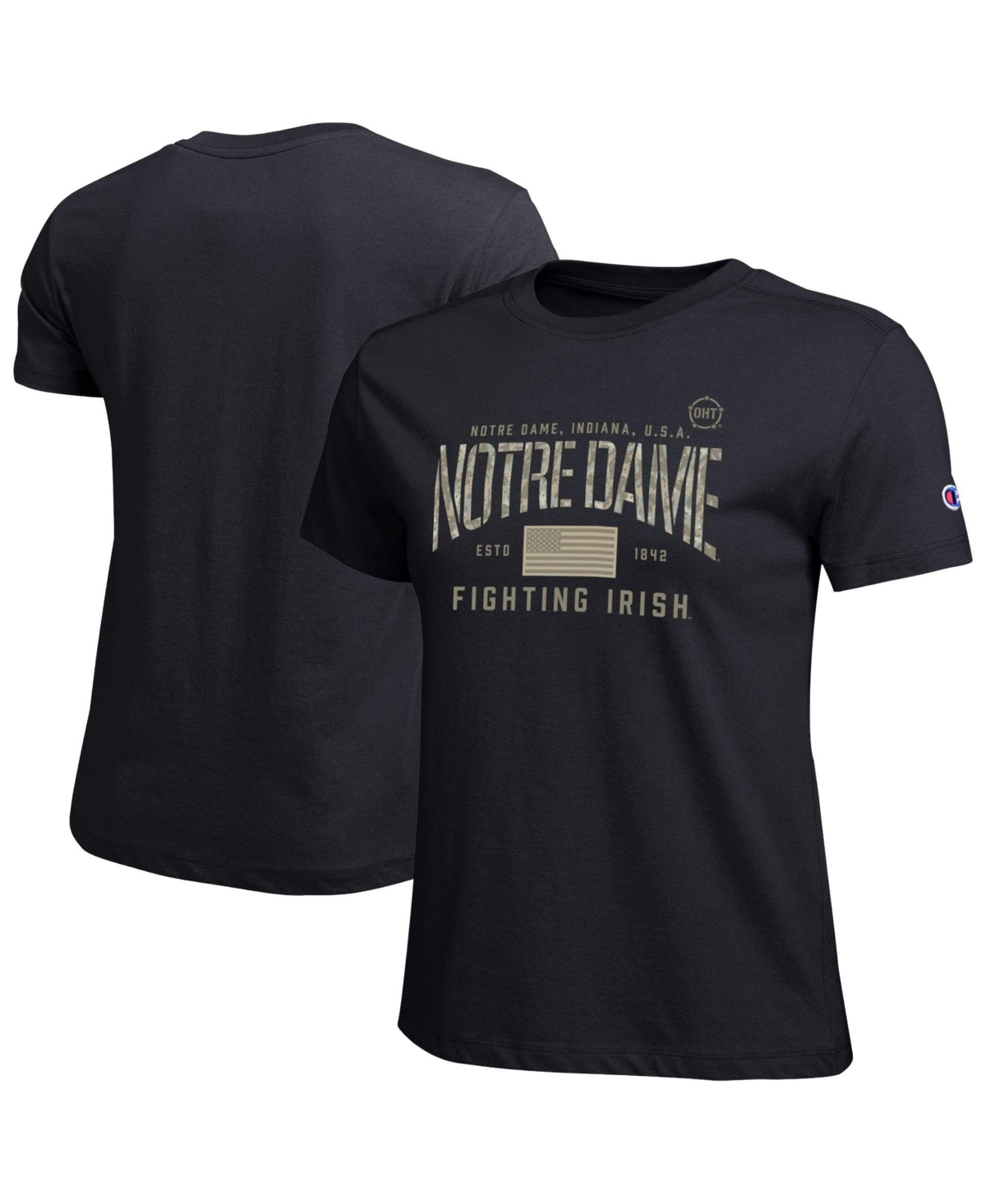 Champion Women's Black Notre Dame Fighting Irish Operation Hat Trick Core T-Shirt - Black