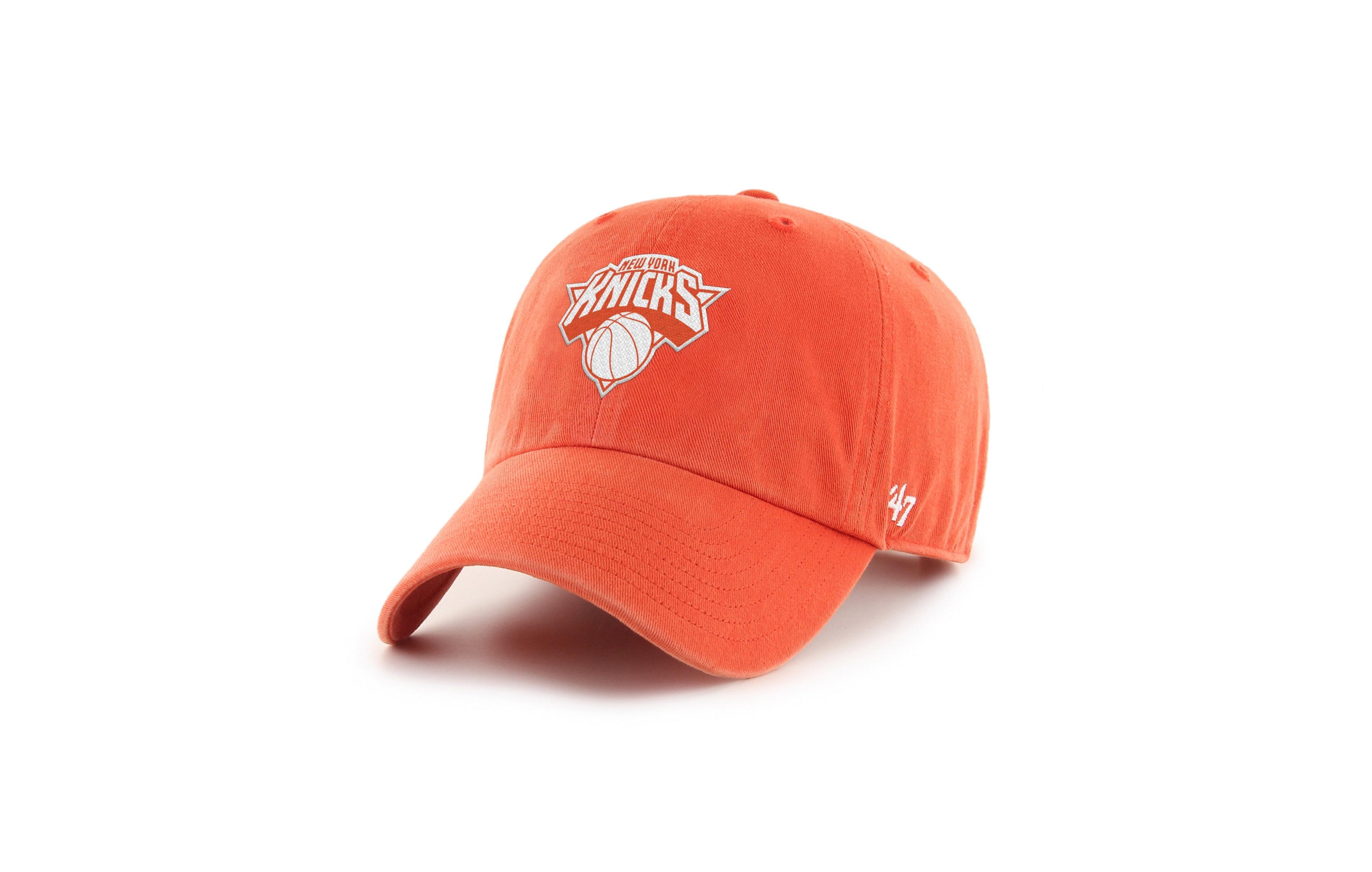 '47 Brand Men's and Women's Orange New York Knicks Color Pack Clean Up Adjustable Hat