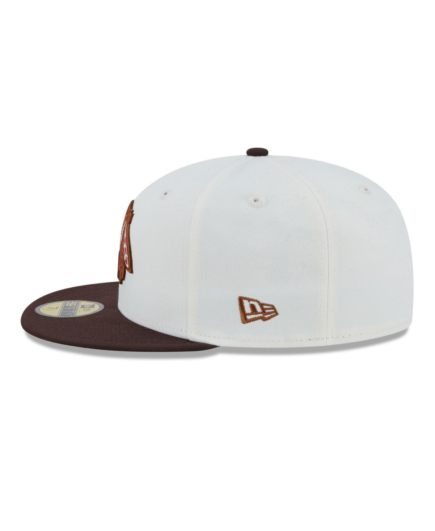 Мужская кепка New Era Cream Chicago Blackhawks Pumpkin Spice 59FIFTY Fitted Hat — фото 6