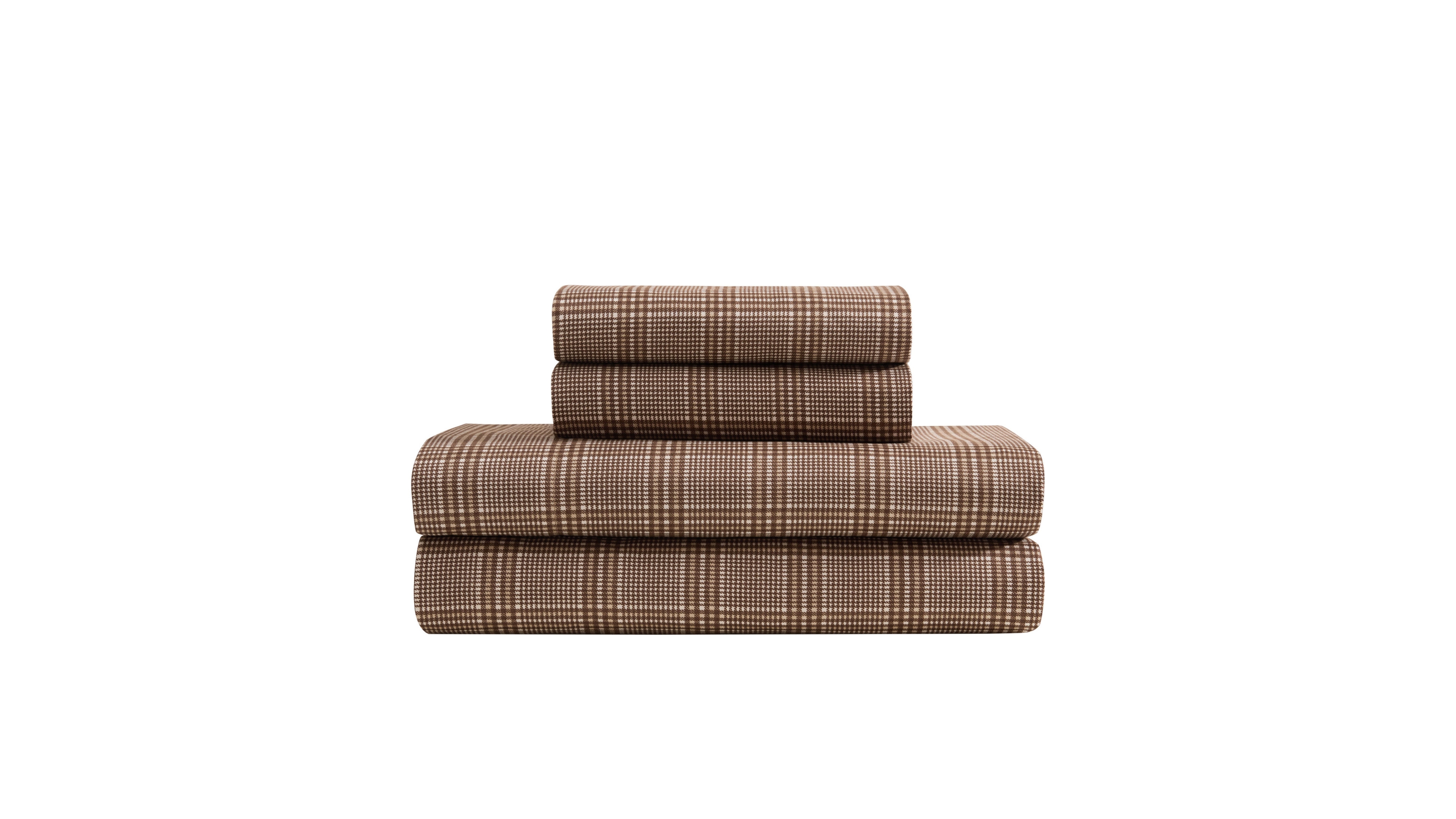 Nautica Declan Plaid Printed Microfiber 3-Piece Sheet Set, Twin