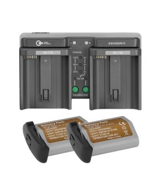 LP-E19 10.8V 3500mAh Li-Ion Dual Charger 2-Pack Battery Charger Kit for Canon EOS-1D Series/R3