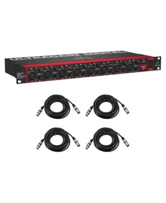 Ultragain Digital ADA8200 Audiophile 8 In/8 Out ADAT Audio Interface with MIDAS Mic Preamplifiers wi